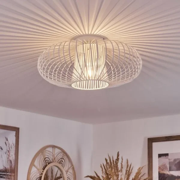 hofstein Plafonnier Wemude Blanc, 1 lumière* Lampes Modernes
