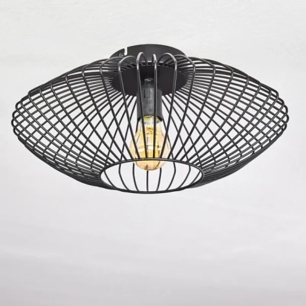 hofstein Plafonnier Wemude Noir, 1 lumière* Lampes Modernes