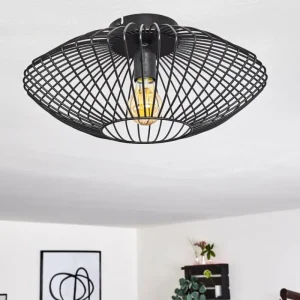 hofstein Plafonnier Wemude Noir, 1 lumière* Lampes Modernes