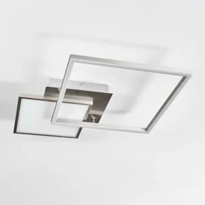 hofstein Plafonnier Wimmarp LED Chrome, Nickel mat, 1 lumière* Lampes Modernes