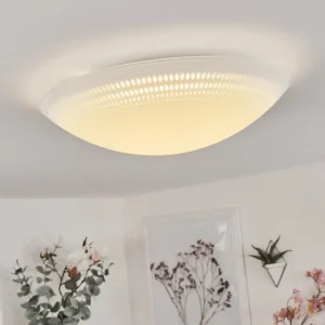 hofstein Plafonnier Worben LED Blanc, 1 lumière* Lampes En Verre