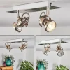 hofstein Plafonnier Yometchen LED Nickel mat, 2 lumières* Lampes Modernes