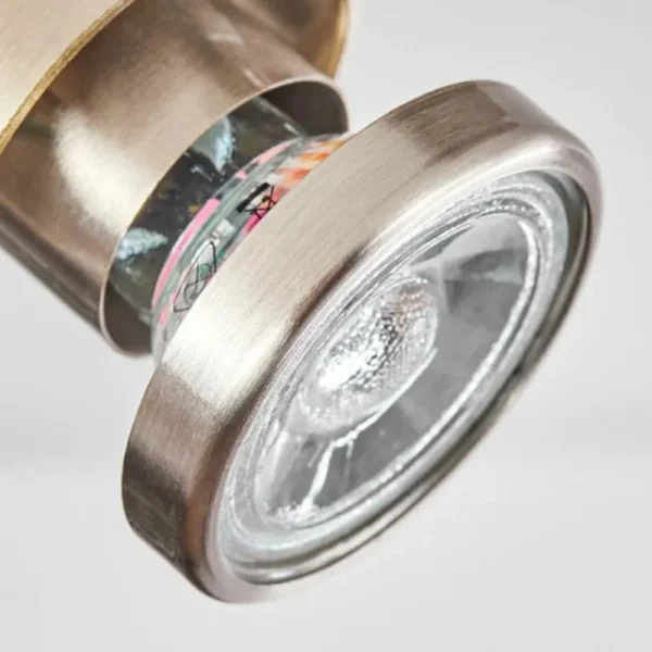 hofstein Plafonnier Yometchen LED Nickel mat, 2 lumières* Lampes Modernes