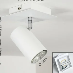hofstein Plafonnier Zuoz Blanc, 1 lumière* Lampes Modernes
