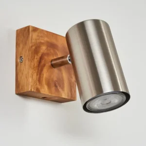 hofstein Plafonnier Zuoz Bois clair, 1 lumière* Lampes Modernes