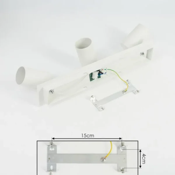 hofstein Plafonnier Zuoz Chrome, Blanc, 3 lumières* Lampes Modernes