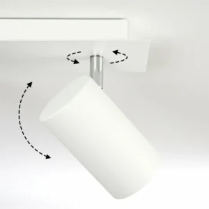 hofstein Plafonnier Zuoz Chrome, Blanc, 3 lumières* Lampes Modernes