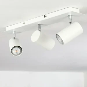 hofstein Plafonnier Zuoz Chrome, Blanc, 3 lumières* Lampes Modernes