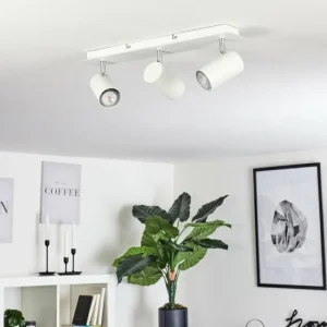 hofstein Plafonnier Zuoz Chrome, Blanc, 3 lumières* Lampes Modernes