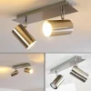 hofstein Plafonnier Zuoz Nickel mat, 2 lumières* Lampes Modernes