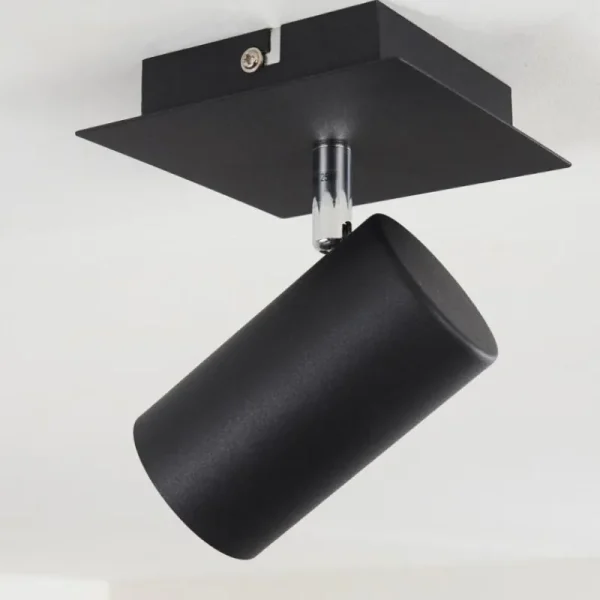 hofstein Plafonnier Zuoz Noir, 1 lumière* Lampes Modernes