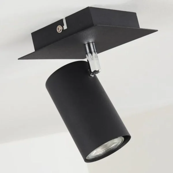 hofstein Plafonnier Zuoz Noir, 1 lumière* Lampes Modernes