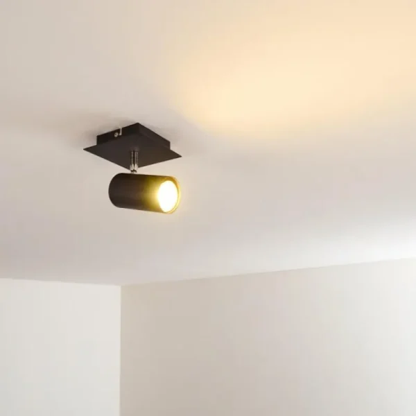 hofstein Plafonnier Zuoz Noir, 1 lumière* Lampes Modernes