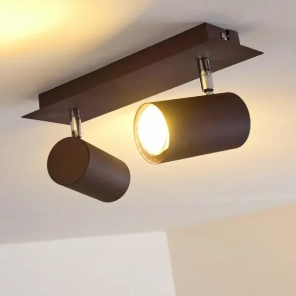 hofstein Plafonnier Zuoz Rouille, 2 lumières* Lampes Modernes