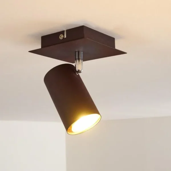 hofstein Plafonnier Zuoz Rouille, 1 lumière* Lampes Modernes