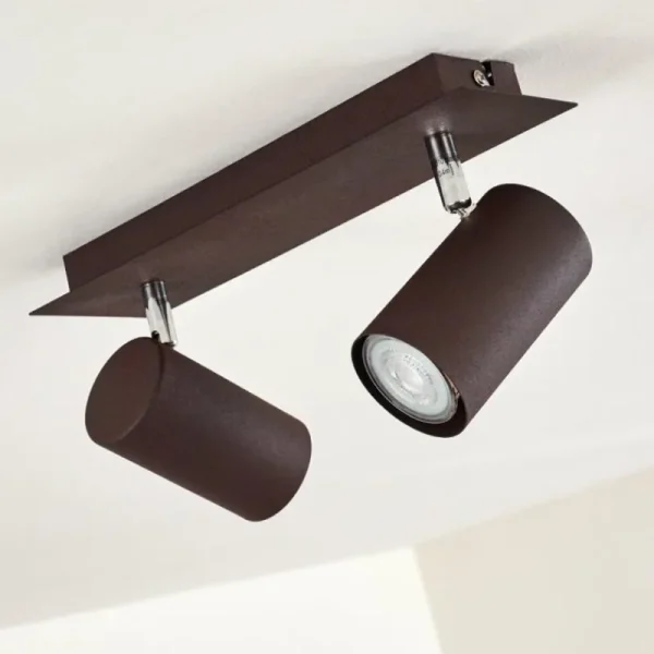 hofstein Plafonnier Zuoz Rouille, 2 lumières* Lampes Modernes