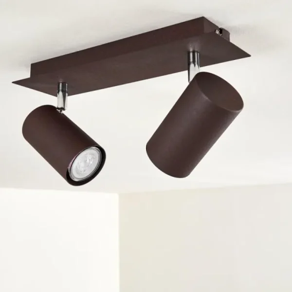 hofstein Plafonnier Zuoz Rouille, 2 lumières* Lampes Modernes