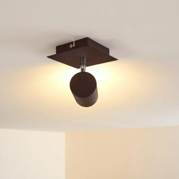 hofstein Plafonnier Zuoz Rouille, 1 lumière* Lampes Modernes