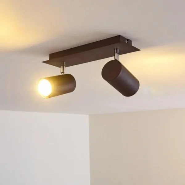 hofstein Plafonnier Zuoz Rouille, 2 lumières* Lampes Modernes
