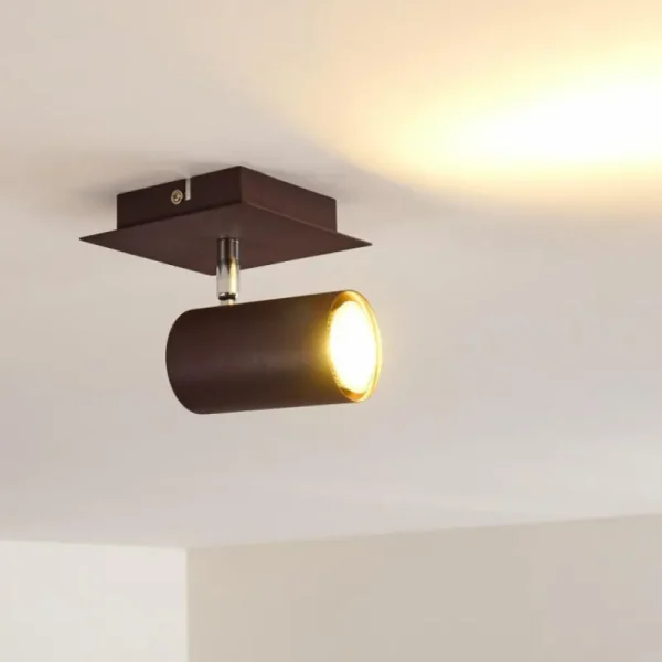 hofstein Plafonnier Zuoz Rouille, 1 lumière* Lampes Modernes