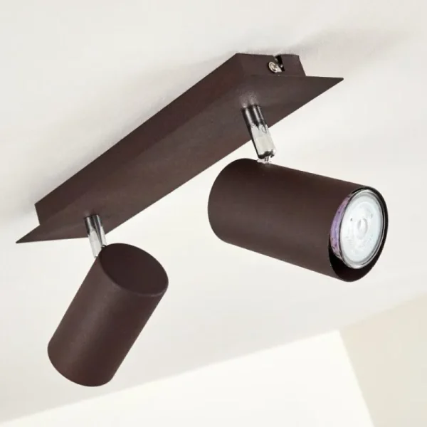 hofstein Plafonnier Zuoz Rouille, 2 lumières* Lampes Modernes