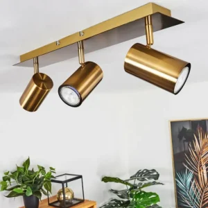 hofstein Plafonnier Zuoz Vieux laiton, 3 lumières* Lampes Modernes
