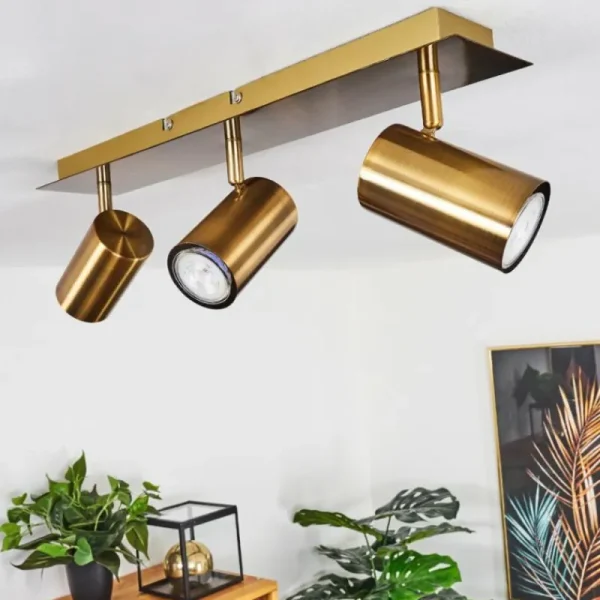 hofstein Plafonnier Zuoz Vieux laiton, 3 lumières* Lampes Modernes