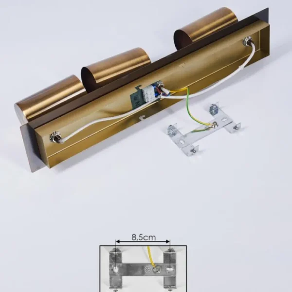 hofstein Plafonnier Zuoz Vieux laiton, 3 lumières* Lampes Modernes