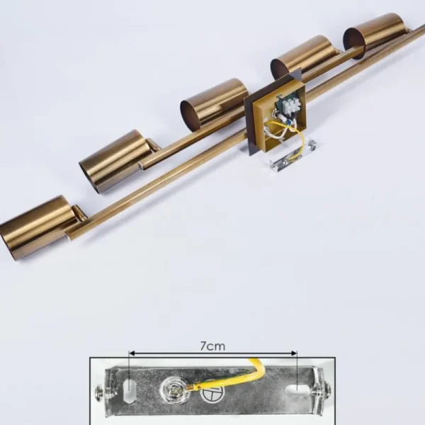 hofstein Plafonnier Zuoz Vieux laiton, 5 lumières* Lampes Modernes
