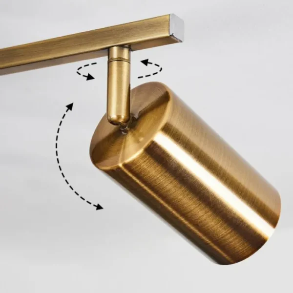 hofstein Plafonnier Zuoz Vieux laiton, 5 lumières* Lampes Modernes