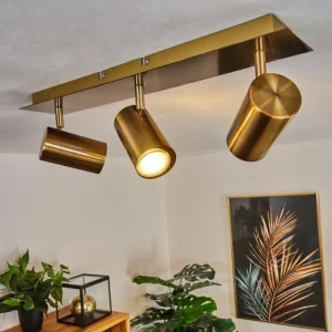 hofstein Plafonnier Zuoz Vieux laiton, 3 lumières* Lampes Modernes