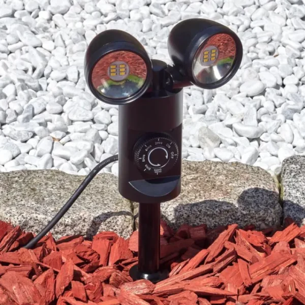 hofstein Plingshult Luminaire extérieur, Pieu, Eclairage de chemin LED Noir, 2 lumières* Lampes Modernes