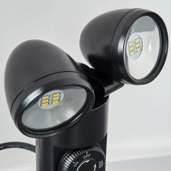 hofstein Plingshult Luminaire extérieur, Pieu, Eclairage de chemin LED Noir, 2 lumières* Lampes Modernes