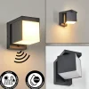 hofstein Pocilgas Lampe murale d´extérieur, Spot mural LED Anthracite, 1 lumière, Détecteur de mouvement* Lampes Modernes