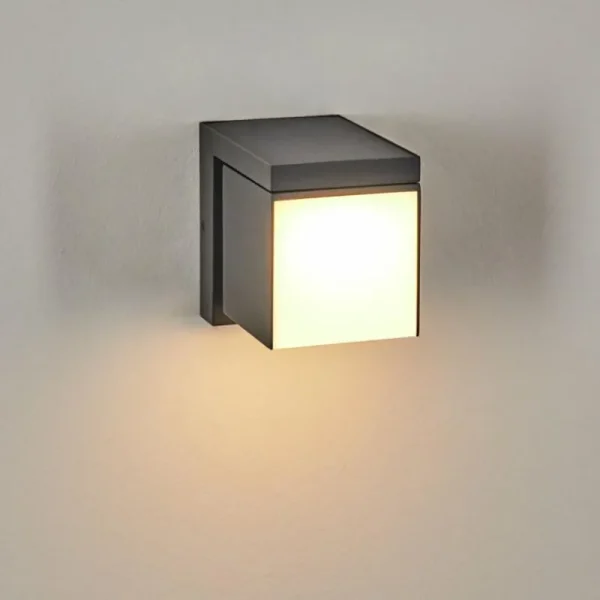 hofstein Pocilgas Lampe murale d´extérieur, Spot mural LED Anthracite, 1 lumière, Détecteur de mouvement* Lampes Modernes