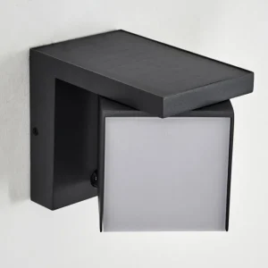 hofstein Pocilgas Lampe murale d´extérieur, Spot mural LED Anthracite, 1 lumière, Détecteur de mouvement* Lampes Modernes