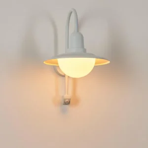 hofstein Pohei Lampe murale d´extérieur Blanc, 1 lumière, Détecteur de mouvement* Lampes Modernes