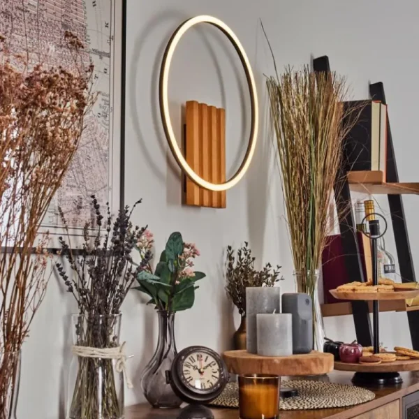 hofstein Pompu Applique murale LED Écru, Noir, 1 lumière* Lampes Modernes