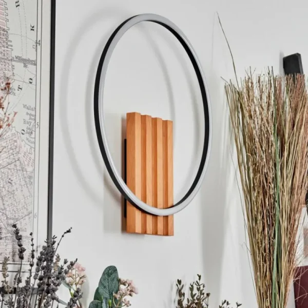 hofstein Pompu Applique murale LED Écru, Noir, 1 lumière* Lampes Modernes
