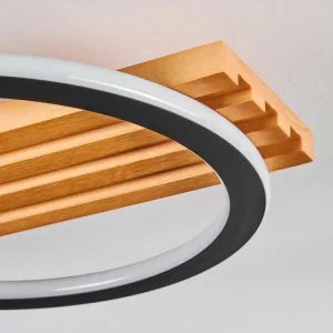 hofstein Pompu Plafonnier LED Écru, Noir, 1 lumière* Lampes Modernes
