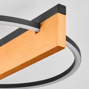 hofstein Pompu Plafonnier LED Écru, Noir, 1 lumière* Lampes Modernes