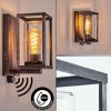 hofstein Portalis Lampe murale d´extérieur Noir, Argenté, 1 lumière, Détecteur de mouvement* Lampes Modernes