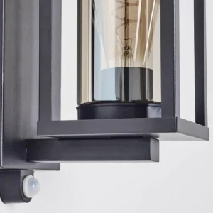 hofstein Portalis Lampe murale d´extérieur Noir, 1 lumière, Détecteur de mouvement* Lampes Modernes
