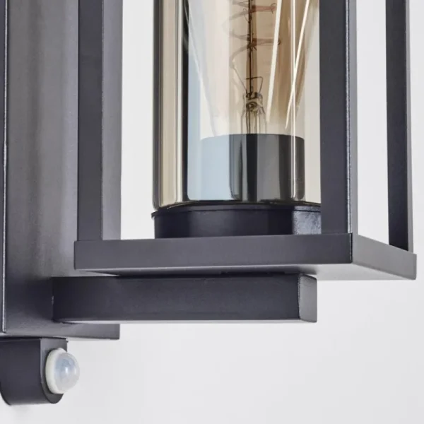 hofstein Portalis Lampe murale d´extérieur Noir, 1 lumière, Détecteur de mouvement* Lampes Modernes