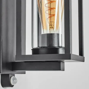 hofstein Portalis Lampe murale d´extérieur Noir, 1 lumière, Détecteur de mouvement* Lampes Modernes