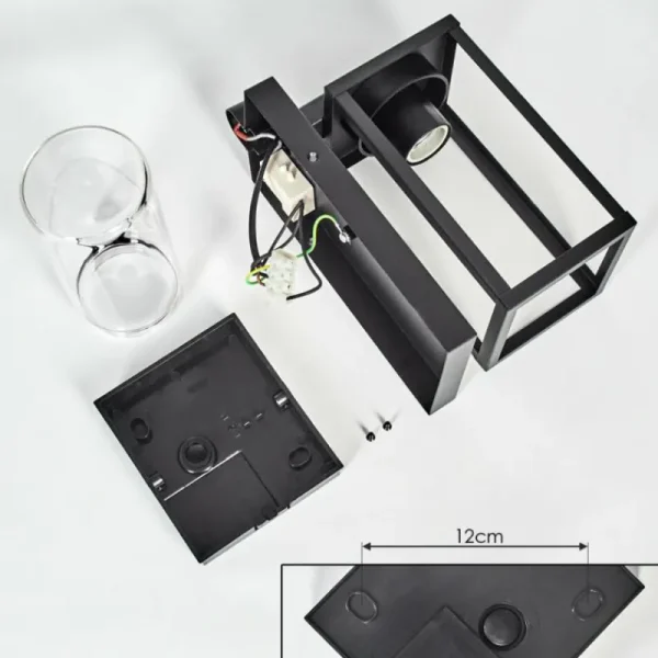 hofstein Portalis Lampe murale d´extérieur Noir, 1 lumière, Détecteur de mouvement* Lampes Modernes
