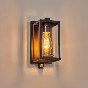 hofstein Portalis Lampe murale d´extérieur Noir, 1 lumière, Détecteur de mouvement* Lampes Modernes