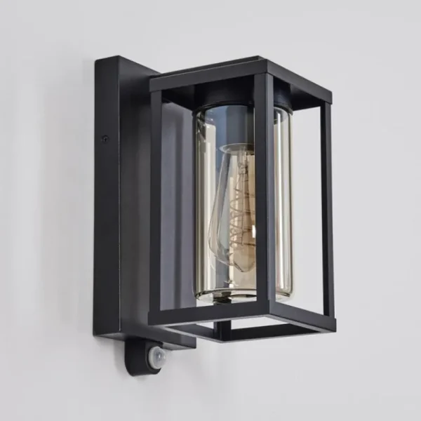 hofstein Portalis Lampe murale d´extérieur Noir, 1 lumière, Détecteur de mouvement* Lampes Modernes
