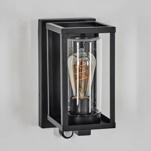 hofstein Portalis Lampe murale d´extérieur Noir, 1 lumière, Détecteur de mouvement* Lampes Modernes