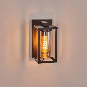 hofstein Portalis Lampe murale d´extérieur Noir, 1 lumière, Détecteur de mouvement* Lampes Modernes